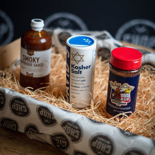 Gift Pack 10 – Kosher Salt + Sauce + Meat Rub