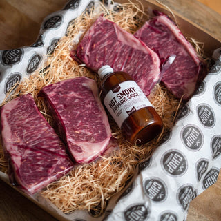 Father's Day Gift Pack 6 – 4 Wagyu New York Steaks + Sauce