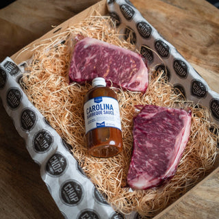 Father's Day Gift Pack 4 – 2 Wagyu New York Steaks + Sauce