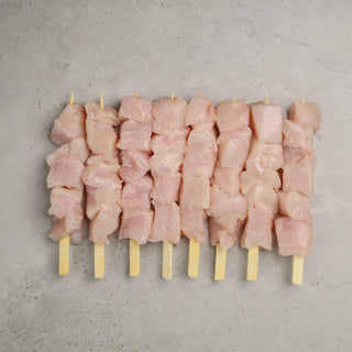 Plain Chicken Breast Kebabs (8 pieces)