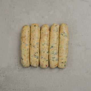 Chicken Feta and Sun Dried Tomato Sausages 5pk (500g)