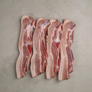 Bone In Pork Belly Spare Ribs 4 pack (Approx 500g)