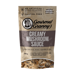 Gourmet Granny's Creamy Mushroom Sauce Liquid Heat & Serve (200g)