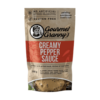 Gourmet Granny's Creamy Pepper Sauce Liquid Heat & Serve (200g)