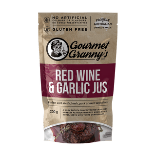 Gourmet Granny's Red Wine & Garlic Jus Liquid Heat & Serve (200g)
