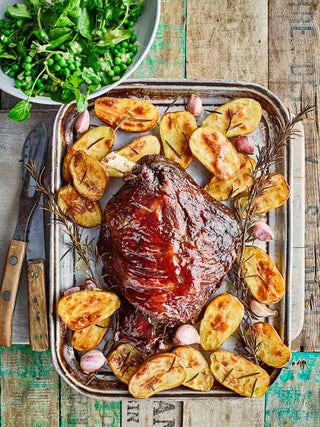 Slow-roasted lamb with wild oregano