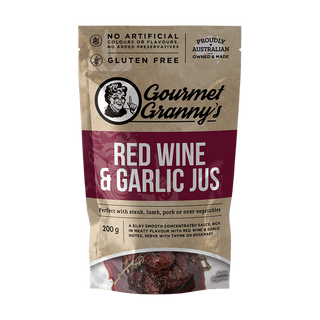 Gourmet Granny's Red Wine & Garlic Jus Liquid Heat & Serve (200g)
